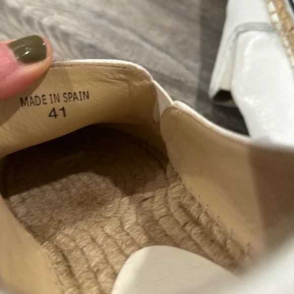 Jimmy Choo Dawn Espadrille Optic White Sneakers Shoes 41